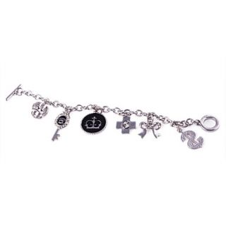 EUR € 4.41   Silver Plated Forma Corona de aleación de pulsera