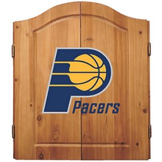 Imperial NBA Indiana Pacers Pine Wood Dart Cabinet Bristle Cone Board