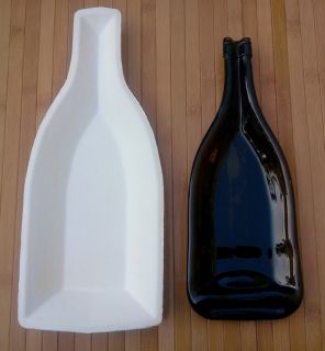 Burgundy Single Condiment Wine Bottle Slumping Mold