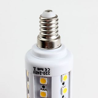 USD $ 11.79   E14 SMD 5050 44LED 550LM 7.5W Warm White Corn Bulbs (220