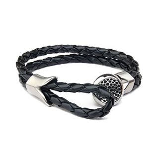 EUR € 6.43   pulseira masculina padrão cortical alveolar (preto