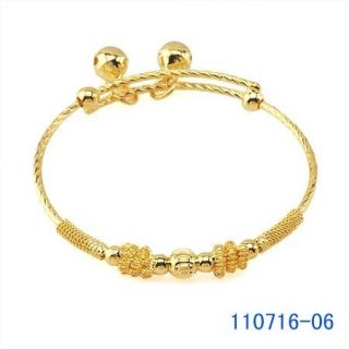 Safe Pretty 9K Real Gold Filled Baby Children Bracelet B385