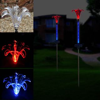 USD $ 49.99   Color Changing Solar Powered 2 LED Lily Garden Light