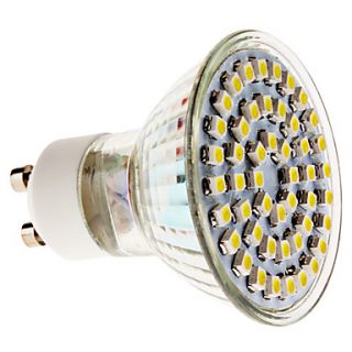 GU10 3W 48x3528 SMD 270 300LM 6000 6500K Natural White Light Bulb Spot
