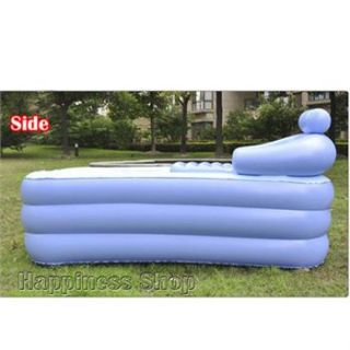  Folding Portable Bathtub Inflatable Bath Tub Air Pump Fast SHIP