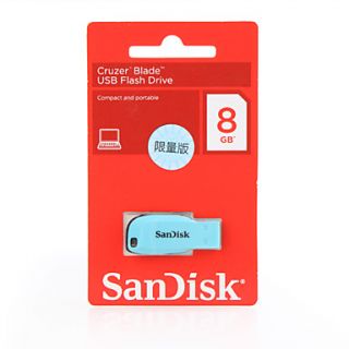 USD $ 12.49   8GB SanDisk Cruzer Blade USB Flash Drive (Blue),