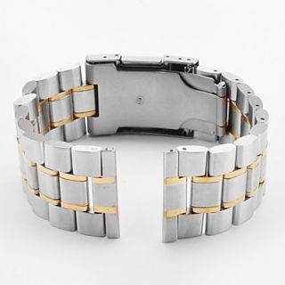 USD $ 11.49   Unisex Stainless Steel Watch Band 22MM (Silver),