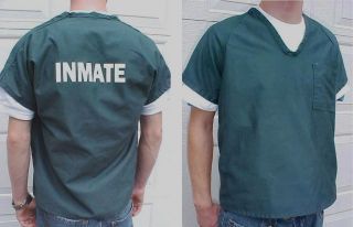 Genuine Teen Prison Jail Inmate Uniform Work T Shirt