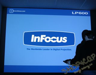 InFocus LP600 HDTV Projector PowerPoint Presentations Movies with Case