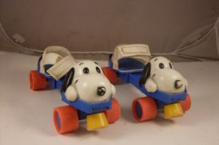 Vintage Snoopy 1966 Nash Clip on Roller Skates