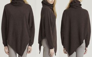 BNWT $500 Inhabit Asymmetrical Turtleneck Sweater Pullover Top Quill