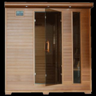 Infrared Sauna Six Person Cedar with Carbon Heaters Heatwave