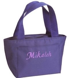 Insulated Lunch Bag Tote 5 BAG CLRS / FREE CUSTOM EMBROIDERY NAME