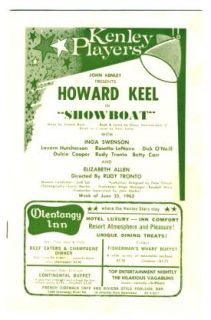 Show Boat Souvenir Program Program Howard Keel