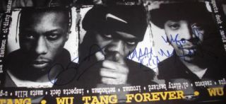 RARE Wu Tang Signed 22x34 Forever Poster by 8 PSA LOA