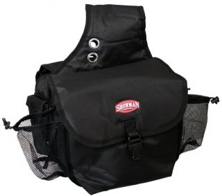 Showman Nylon Cordura Insulated Saddle Bag Black