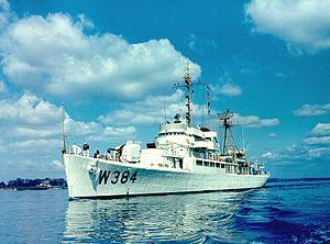 USCGC Cook Inlet (WAVP 384, later WHEC 384), sometime between 1949