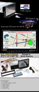 Innovatek 731 GPS 7 WiFi Car DVD Bluetooth  DIVX CD FM Internet