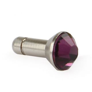 USD $ 4.29   Diamond Earphone Jack 3.55mm(Purple),