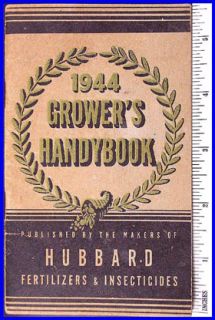Growers Handybook is sponsored by Hubbard Fertilizers & Insecticides