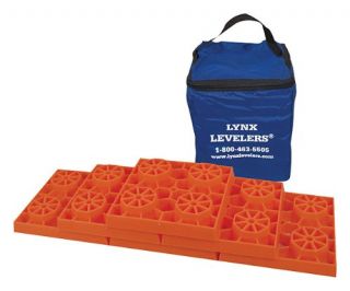 Tri Lynx Leveler for RV Leveling Block 10 Pack w Storage Case Under