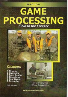 Instructional DVDs Fur Handing Game Processing and Field Dressing