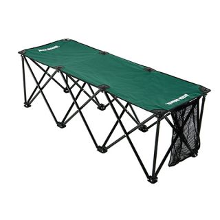 Insta Bench 3 Seater Portable Folding Sports Bench and Carry Bag Green