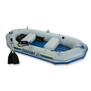 Intex Seahawk II Boat Set Raft Fishing Inflatable New