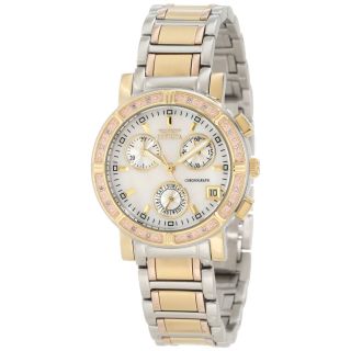Ladies Invicta 10321 Diamond Accented Chronograph Mother of Pearl Dial