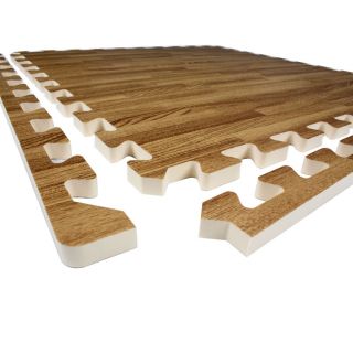 Wood Interlocking Heavy Duty Eva Foam Floor Puzzle Work Gym Mat