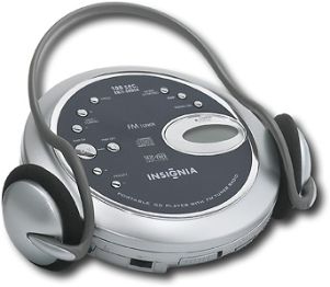 Insignia™ Portable CD Player with CD R/RW Playback and FM Tuner