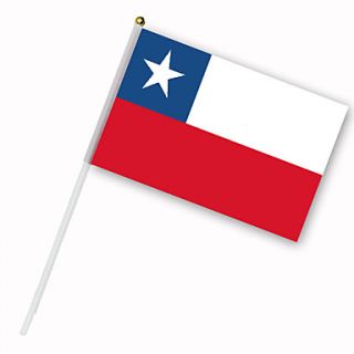 USD $ 0.59   Nylon Chile Flag (30 x 14 cm),