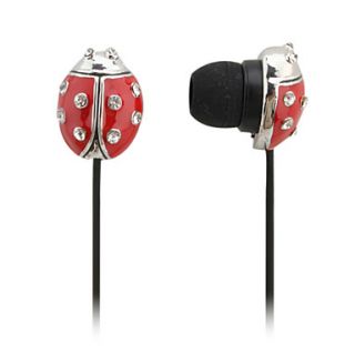 EUR € 6.61   mariquita estilo de auriculares de botón (rojo
