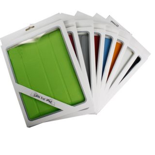 Black Magnetic Leather Smart Case Cover Fr iPad 2 iPad2