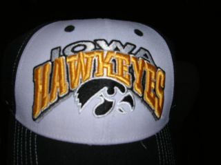 Iowa Hawkeyes Sports Hat Cap Raised Letters New w Tag Tow Baseball