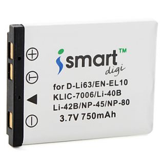 Ismart Digital Camera Battery for Pentax Coolpix S200, S210 and More