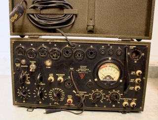 Vintage Signal Corp Tube Tester Military Made in USA