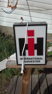 International Harvester Smaller Lighted Sign 12x16 Inch