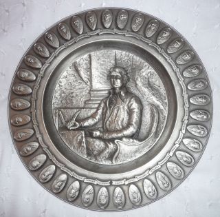 International Silver Co Limited Ed Pewter Presidential Plate Thomas