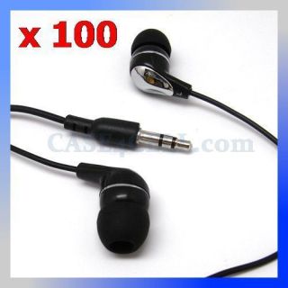  In Ear Earbud Earphone Headphone for  MP4 iPods 3.5mm Stereo, black