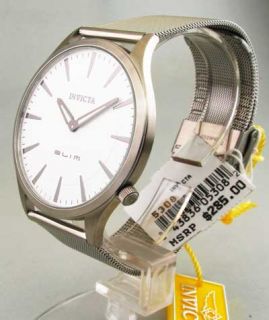 Mens Invicta Slim Stainless Steel New Watch 5308