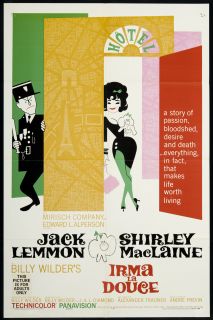 Irma La Douce 1963 Original U s One Sheet Movie Poster