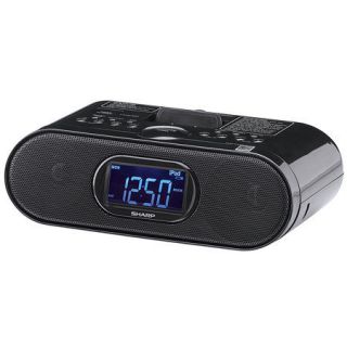Sharp DKCL6N iPod Docking Station Clock Am FM Radio