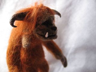 OOAK Needle Felted Ludo from Labyrinth by Artist Irma Hoani