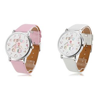 EUR € 3.67   vrouwen pu analoge quartz horloge (verschillende