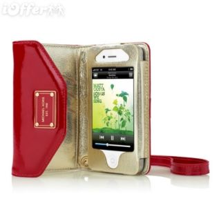 Michael Kors iPhone 4 4S Wallet Case Red