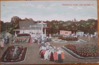 1910 Postcard Ingersoll Park Des Moines Iowa IA