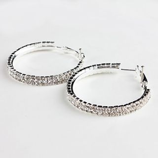 EUR € 3.67   Lille cirkel Rhinestone Fuldt Jewelled Earring, Gratis