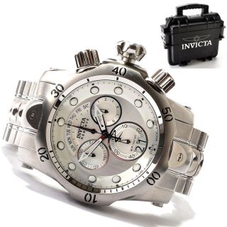 Invicta Reserve Venom Silver Dial Interchangeable Strap Watch with Red