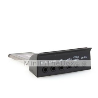 USD $ 24.59   7.1 Channel Sound 34mm Express Card Adapter for Laptop